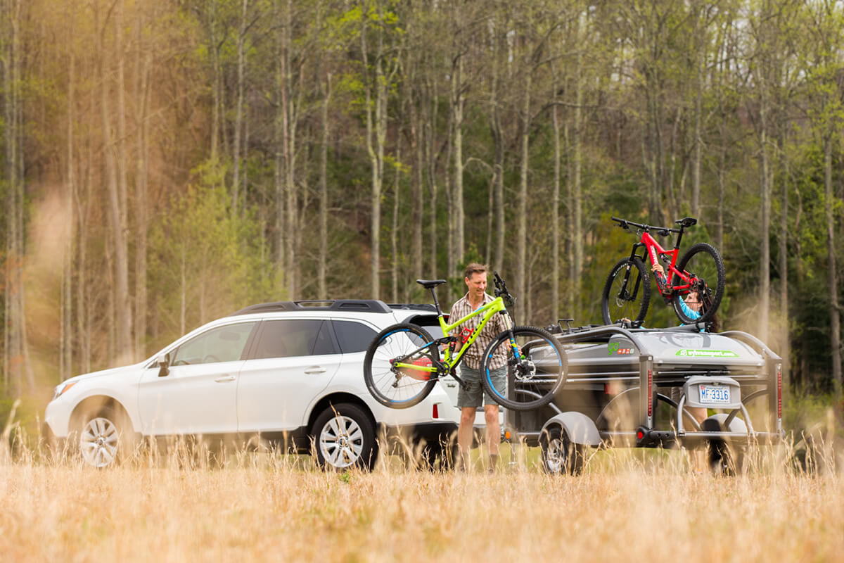 Stephanie and Ray Adams in their Sylvan Sport Go