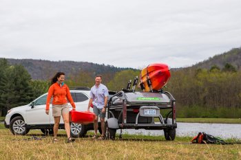 Stephanie and Ray Adams in their Sylvan Sport Go