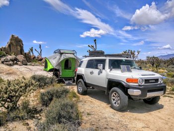 Off road all terrain pop up camper