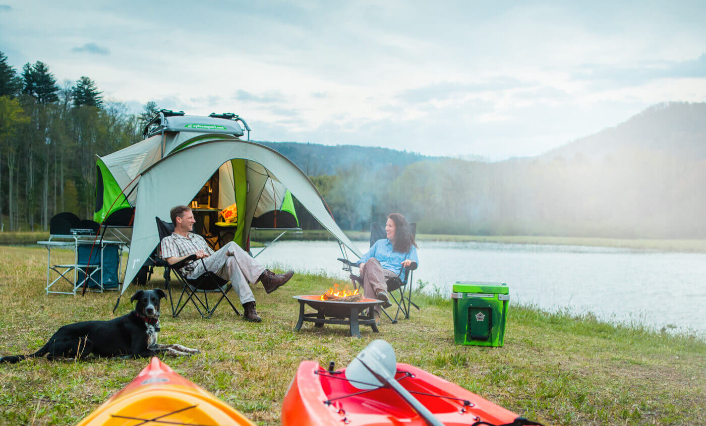 Lakeside off road camping