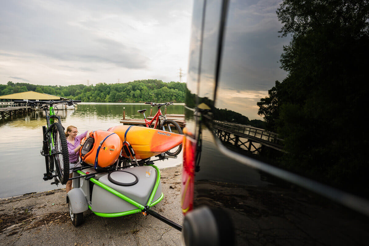 Lightweight Kayak Trailer Lightweight GO Easy Gear Haul Trailer