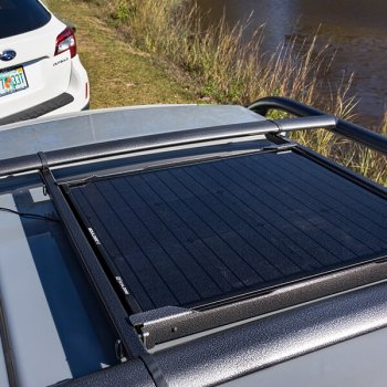 Solar Panel on top GO Camping Trailer