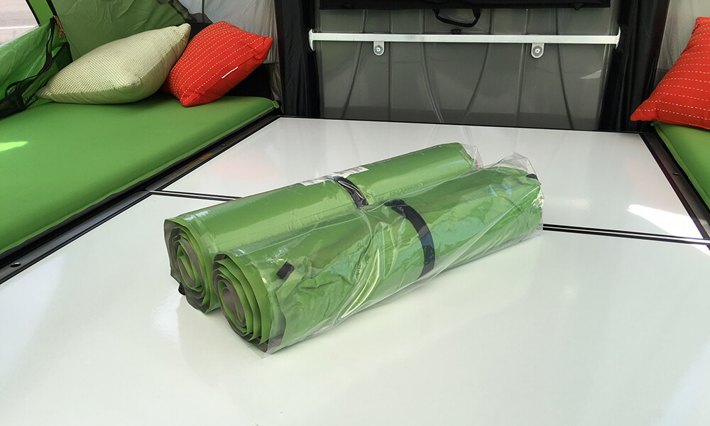 Self-Inflating Sleeping Pad folded studio photo