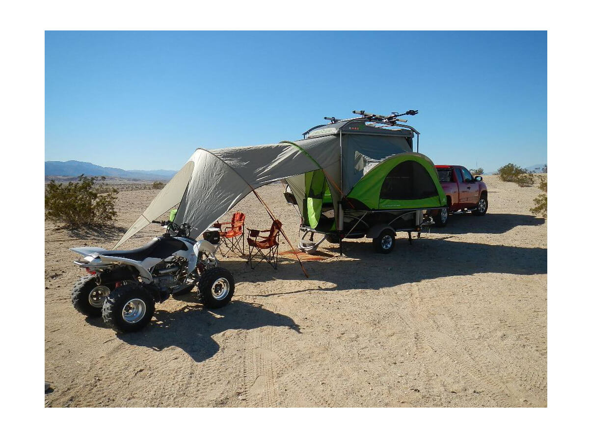 campground with GO and quadricycle