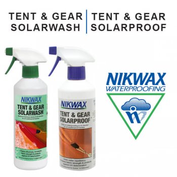 NikWax Tent Maintenance Kit studio photo