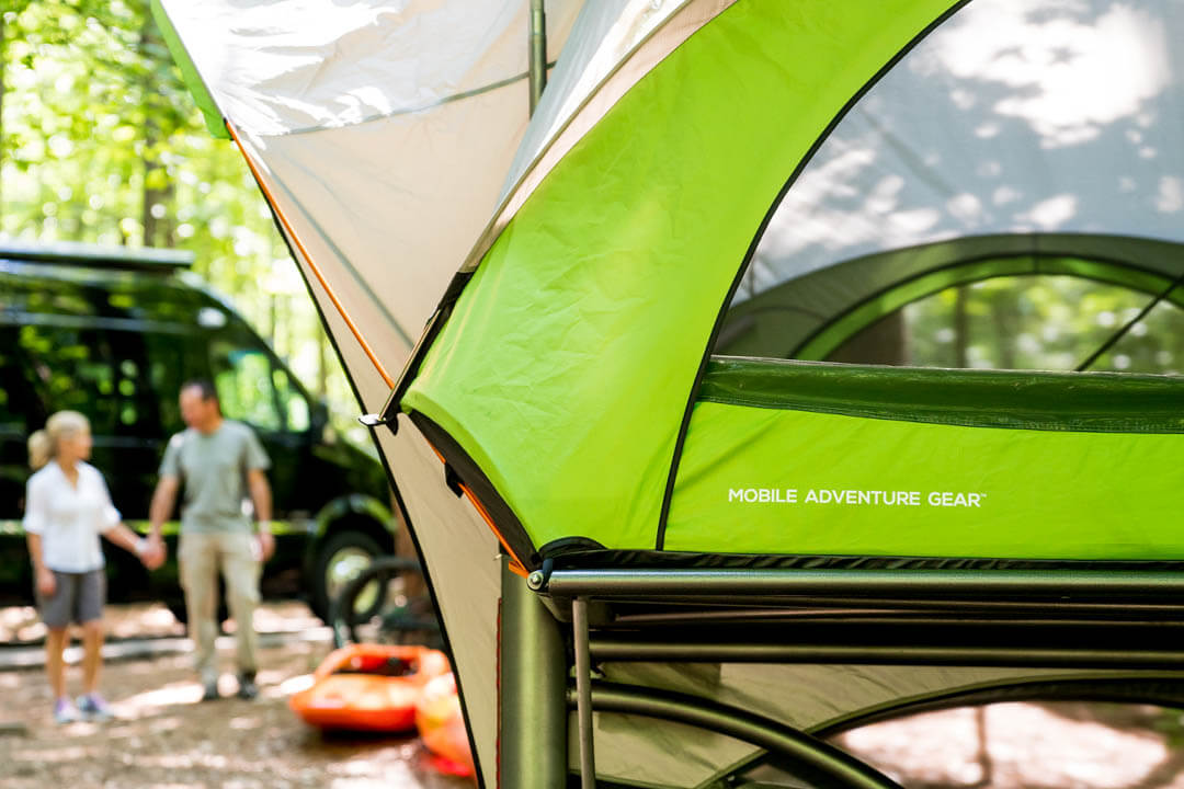 GO Tent Fabric side view