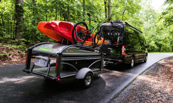 GO trailer with kayak on top