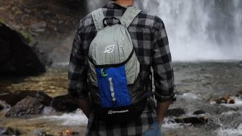 men using Hacky Pack Lightweight Packable Day Pack