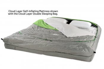 sleeping bag and camping mattress