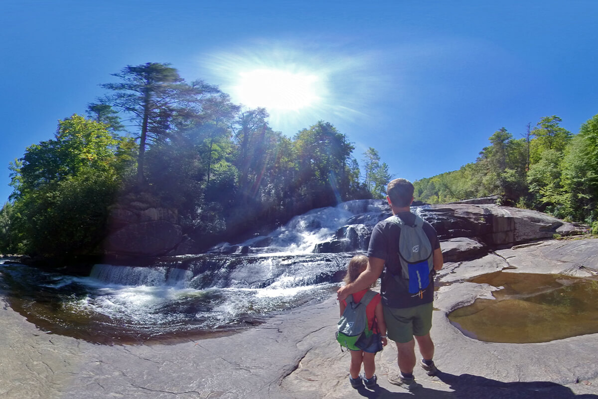 men and kid wearing Hacky Pack