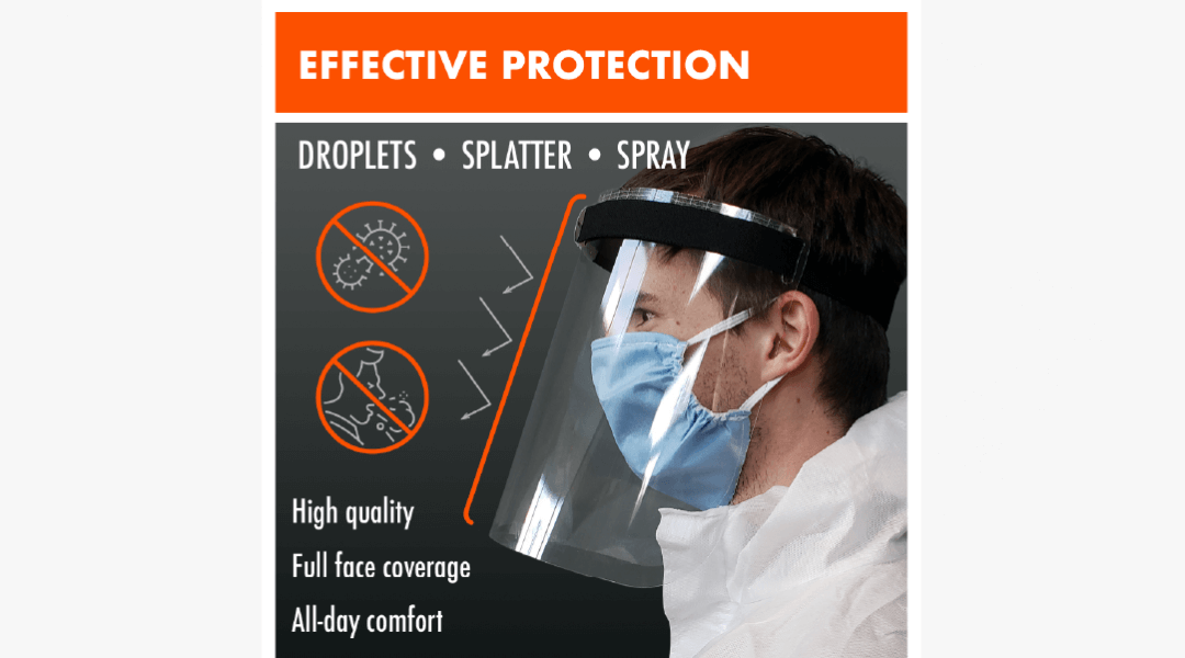 Infectious Disease Control Face Shield PPE (20pk) SylvanSport