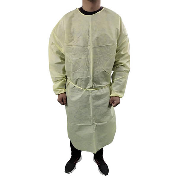 Isolation Gown front view studio photo