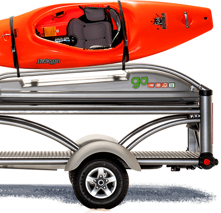 Kayak GO Trailer side view studio photo