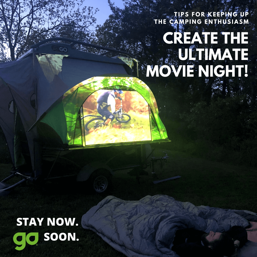 Use the GO to create your own backyard movie night