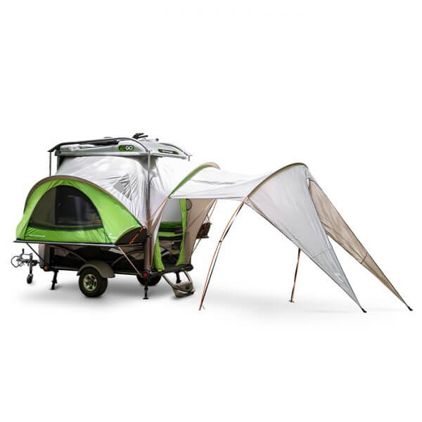 GO trailer camper Awning open studio photo side view