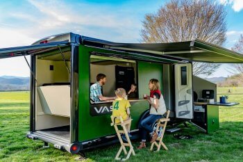 Family interacting with each other inside VAST