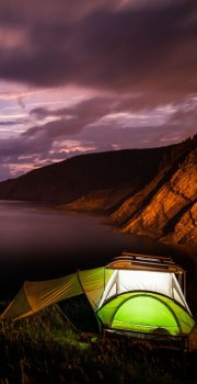 Go Camper by mountains