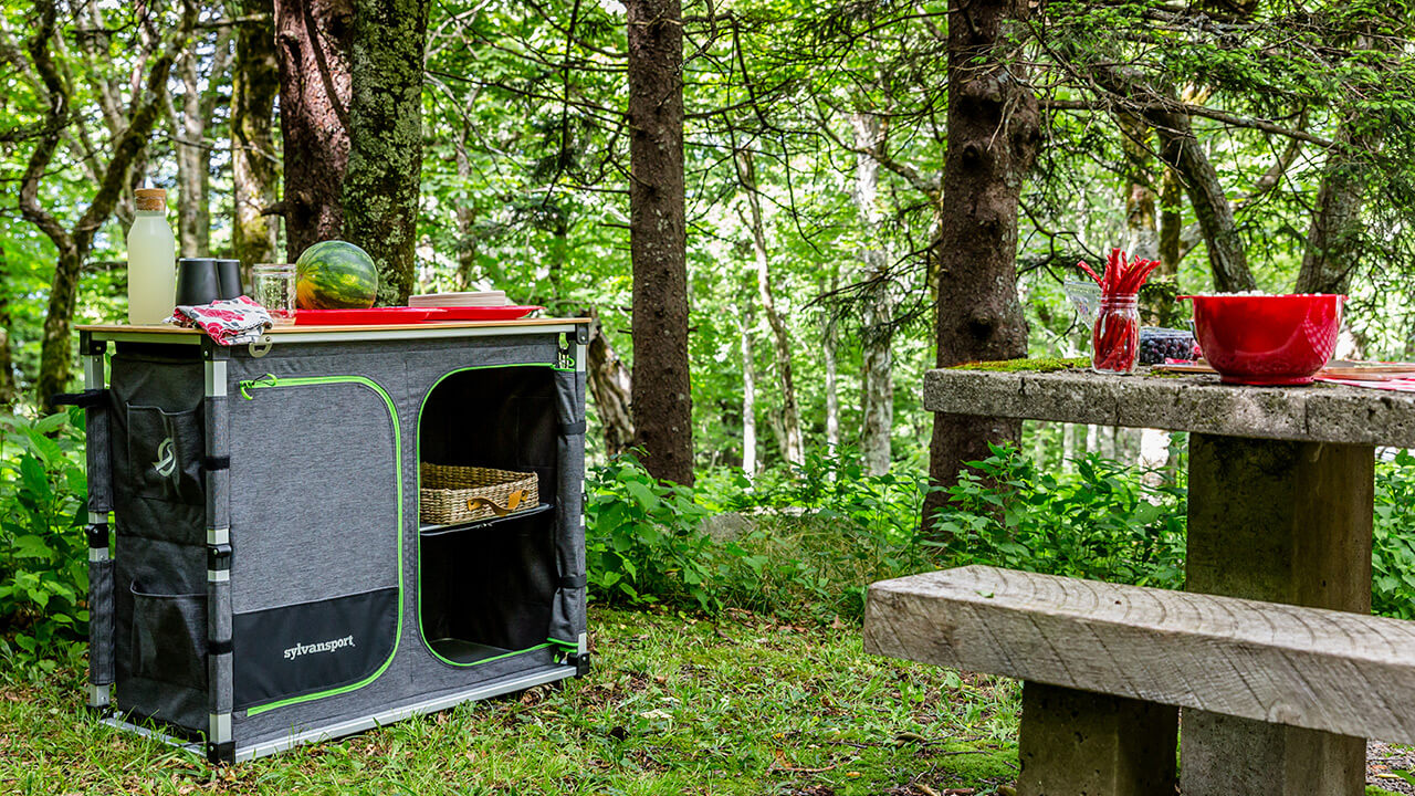 Camping Kitchen set up campground