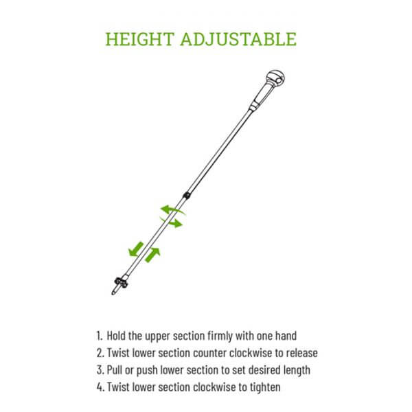 Hiking Pole Height Adjustable