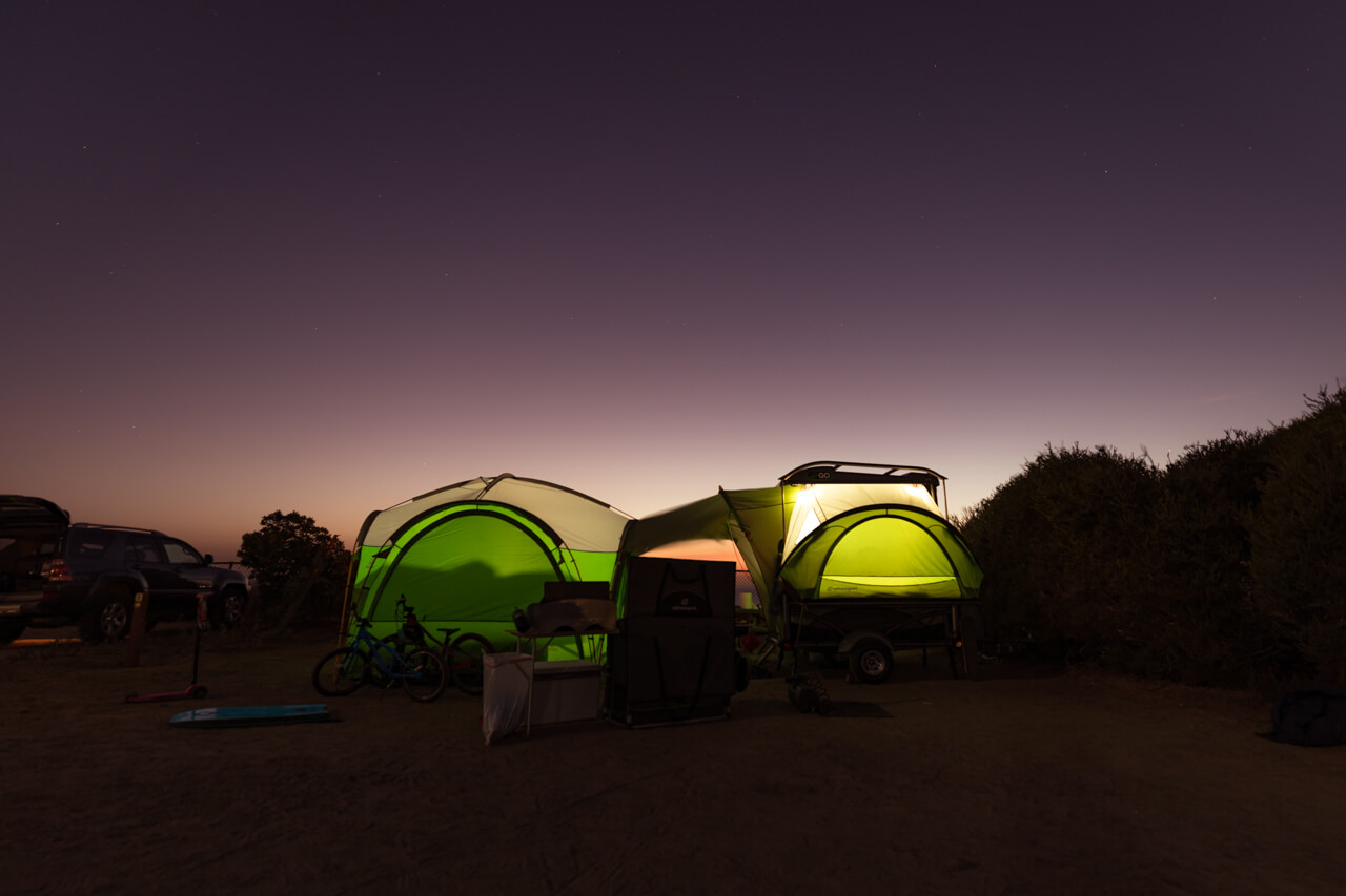 sunset beach GO camper