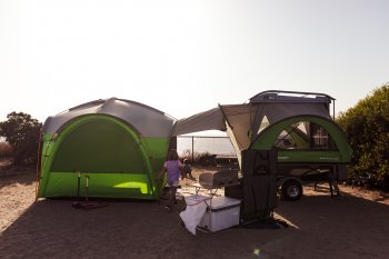 Campsite near the beach