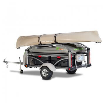 GO Trailer with canoe on top studio photo