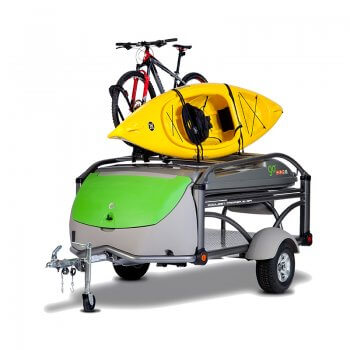 GO with kayak and bike front view studio photo
