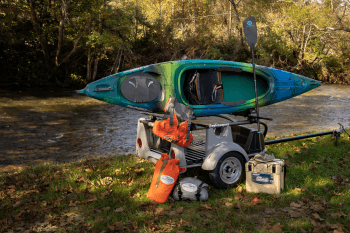 Kayak Giveaway with accessories ( water proof bag, cooler, kayak, kayak paddle, life vest)