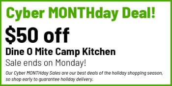 Coupon Cyber MONTHday Camp Kitchen