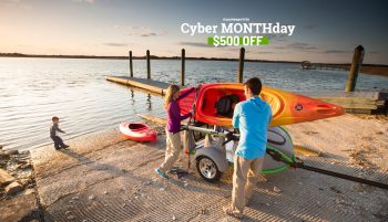 GO Easy family lake Cyber Month kayak