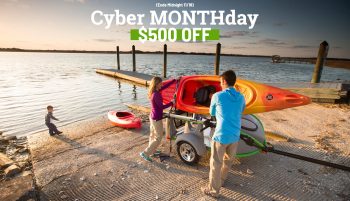 GO Easy family lake Cyber Month kayak