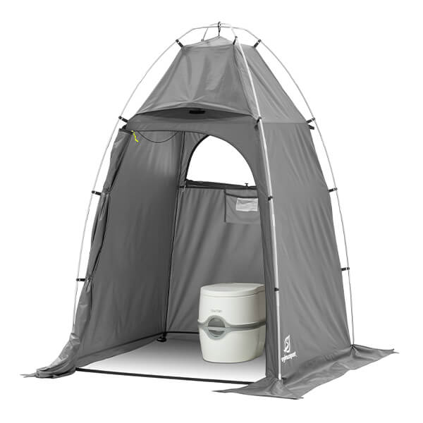 privacy tent with portable toilet