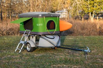 LOFT-rooftop-tent- kayak trailer- side ladder