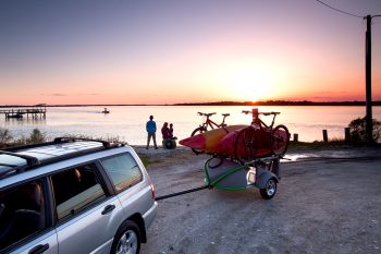 GO-EASY- kayak and bike trailer- lake- family