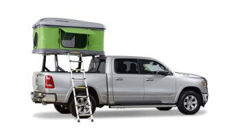 LOFT Rooftop Tent on pick Up Truck side view studio photo