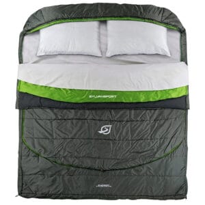 Comfortable sleeping bag for outdoor adventures and camping. Perfect for staying warm in various wea.
