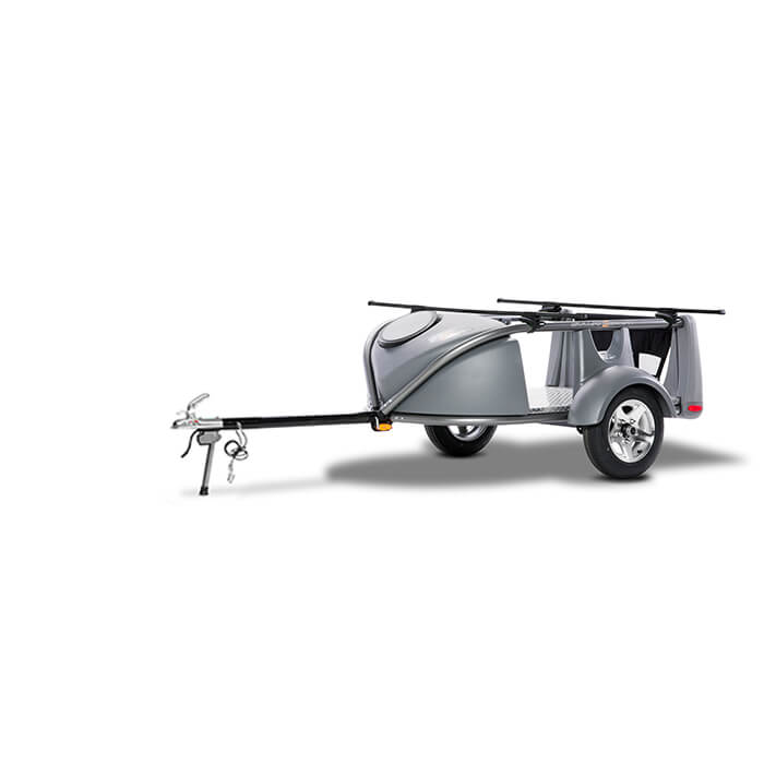 GO EASY trailer for kayaks, bikes & more - Ultimate Silver - Standard Tongue