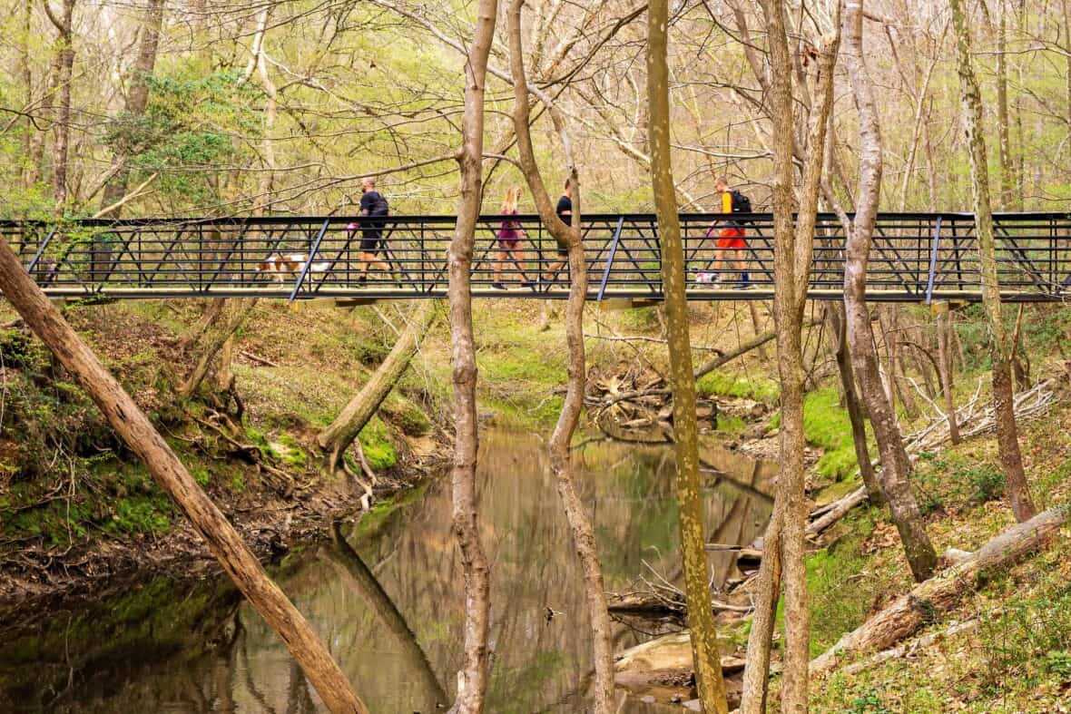 Hanging Bridge at Umstead State Park near Raleigh, NC