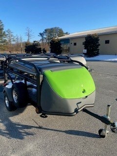 Optima trailer by SylvanSport with compact design and versatile features for outdoor enthusiasts.