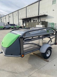 Optima trailer by SylvanSport with sleek design and ample storage for outdoor gear.