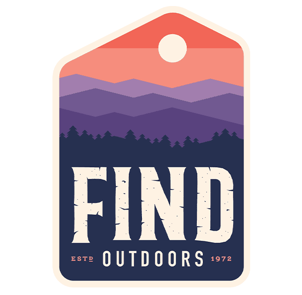 Forest camping scene at sunset with SylvanSport Optima trailer in nature.