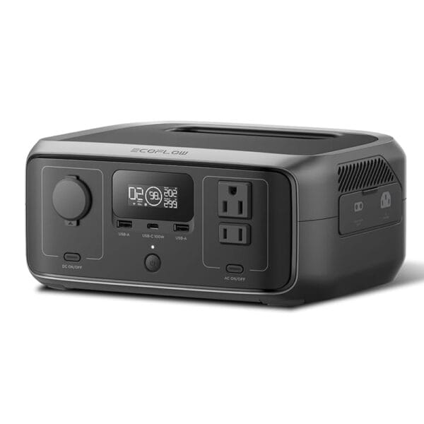 EcoFlow River 3 Max portable power station with multiple outlets and fast charging capabilities.
