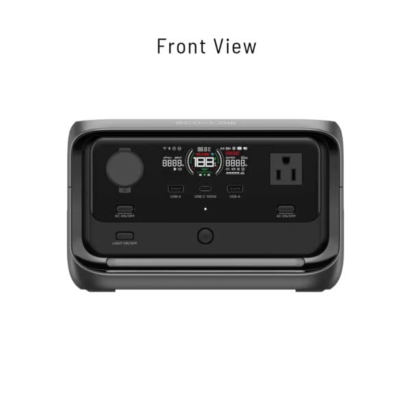 Portable power station for outdoor and camping use.