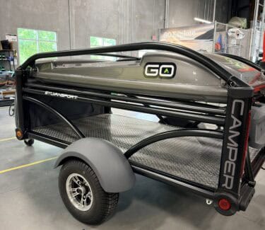 SylvanSport GO trailer for outdoor adventures and camping.