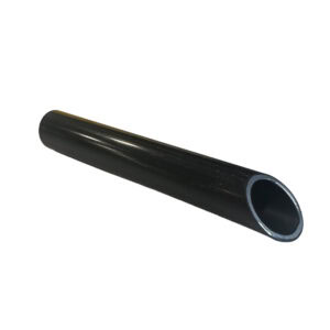 Black metal shoehorn for Half Moon Pole with smooth finish.